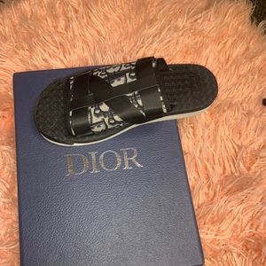 Men Dior slides- navy blue